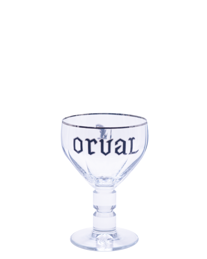 Squat Orval chalice with the trout and ring emblem